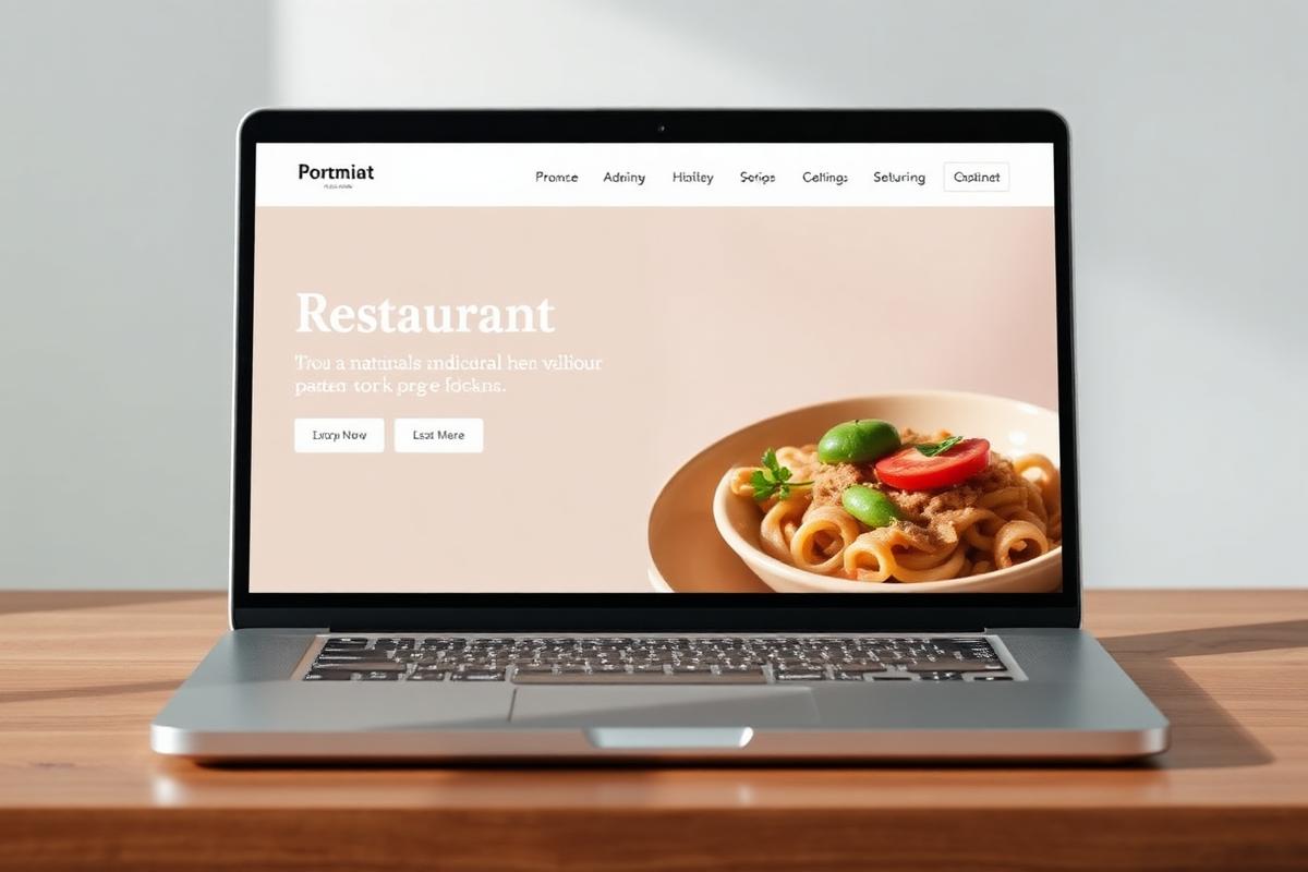 Bistro 74 restaurant website preview