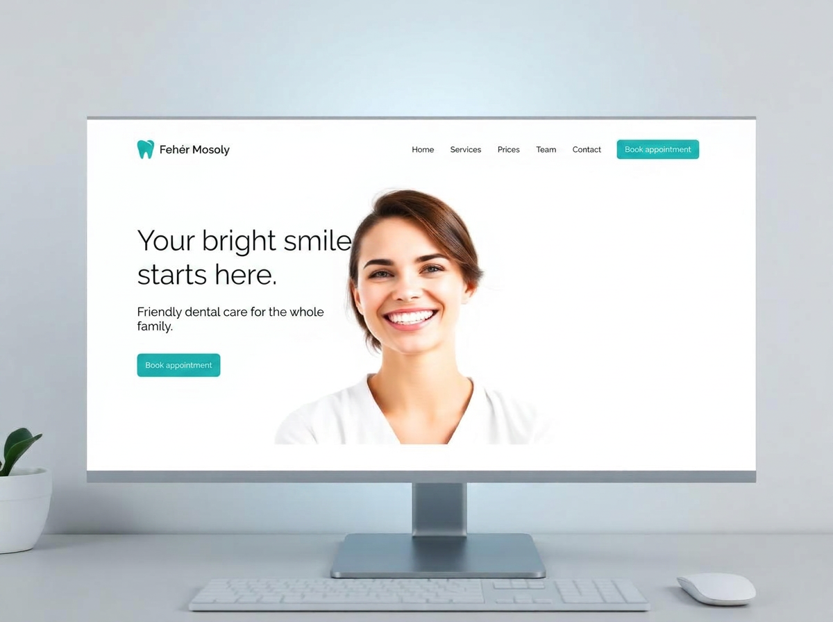 Fehér Mosoly dental clinic website preview
